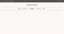 Desktop Screenshot of parsonsguitars.com