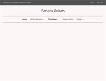 Tablet Screenshot of parsonsguitars.com
